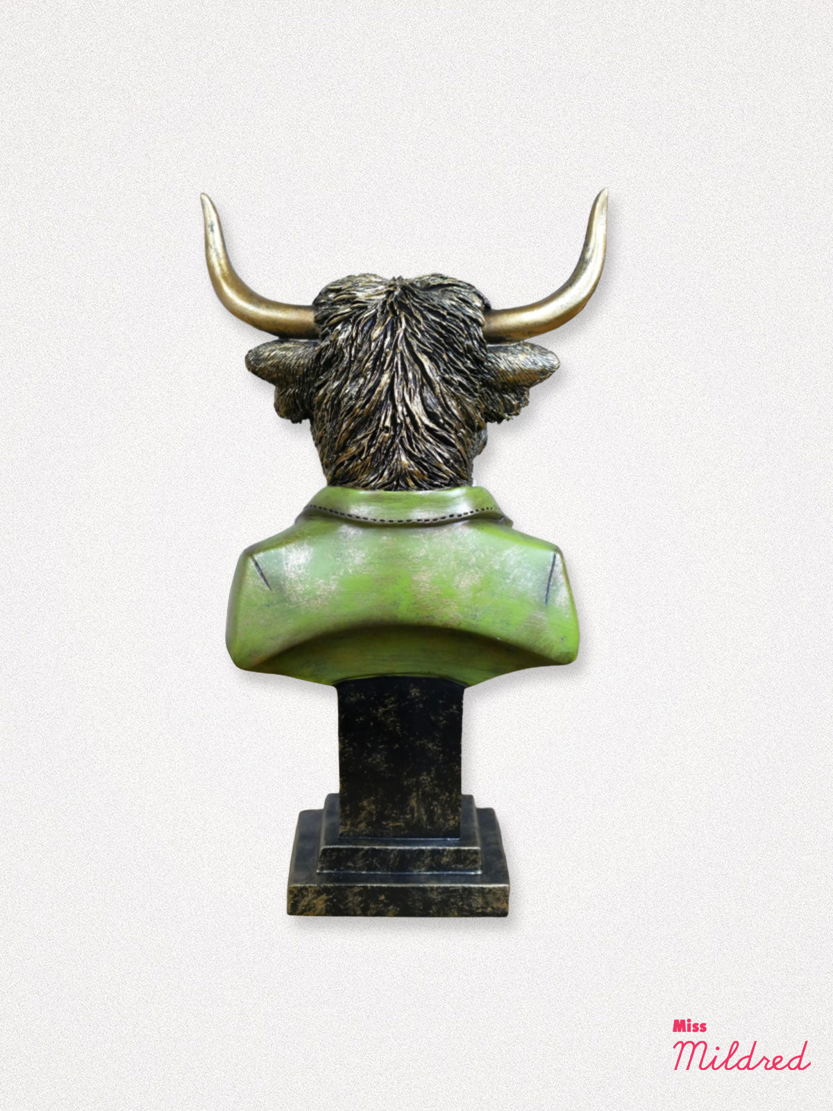 Highland Cow Statue Bust - 25cm