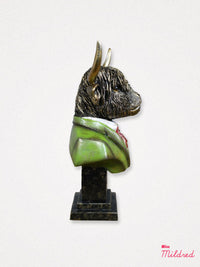 Highland Cow Statue Bust - 25cm