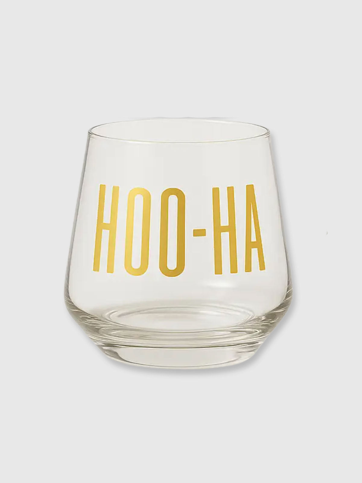 Stemless Wine Glass - Hoo-Ha