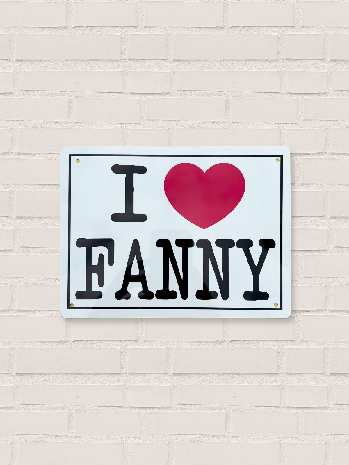 I Love Fanny - Metal Tin Sign