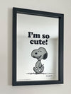 Peanuts Framed Mirror - Cute Snoopy