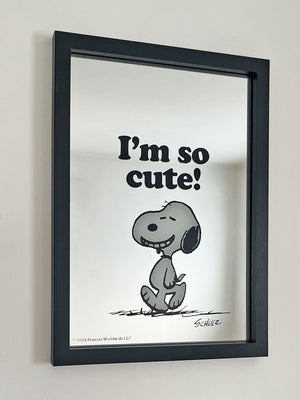 Peanuts Framed Mirror - Cute Snoopy