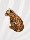 Italian Porcelain Leopard Cub Statue Figure