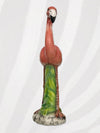 Large Italian Porcelain Pink Flamingo Statue Figure