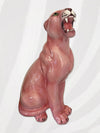 Large Italian Porcelain Pink Panther Statue Figure
