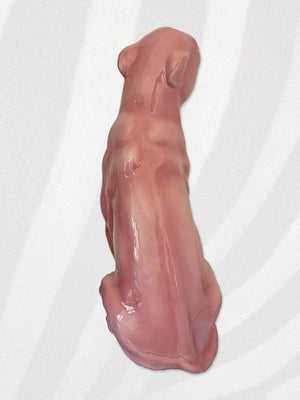 Large Italian Porcelain Pink Panther Statue Figure