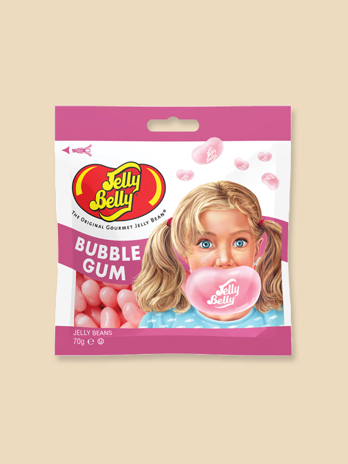 Jelly Belly Jelly Beans - BubbleGum Flavour - 70g
