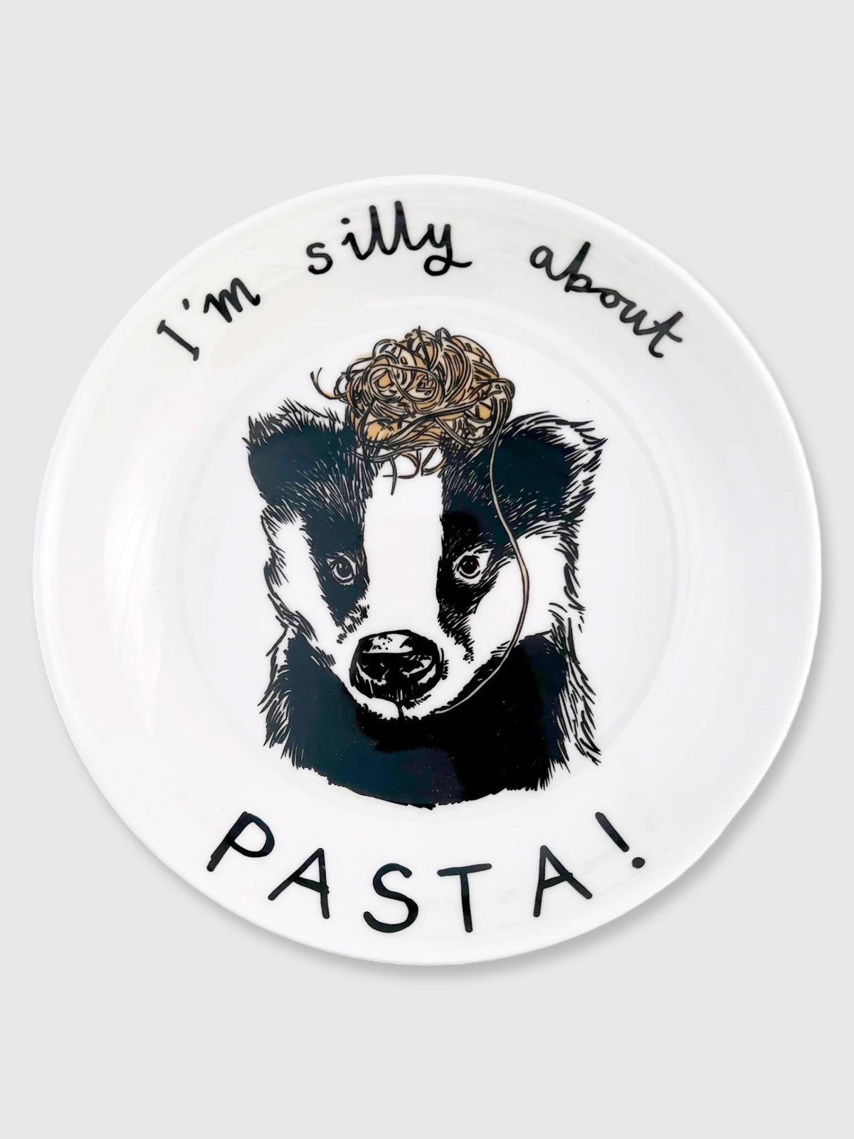 JimBobArt Bowl - Pasta Silly Badger