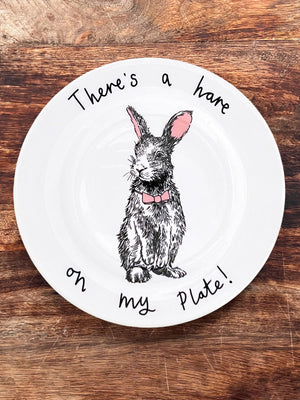 JimBobArt Side Plate - Hare on my plate