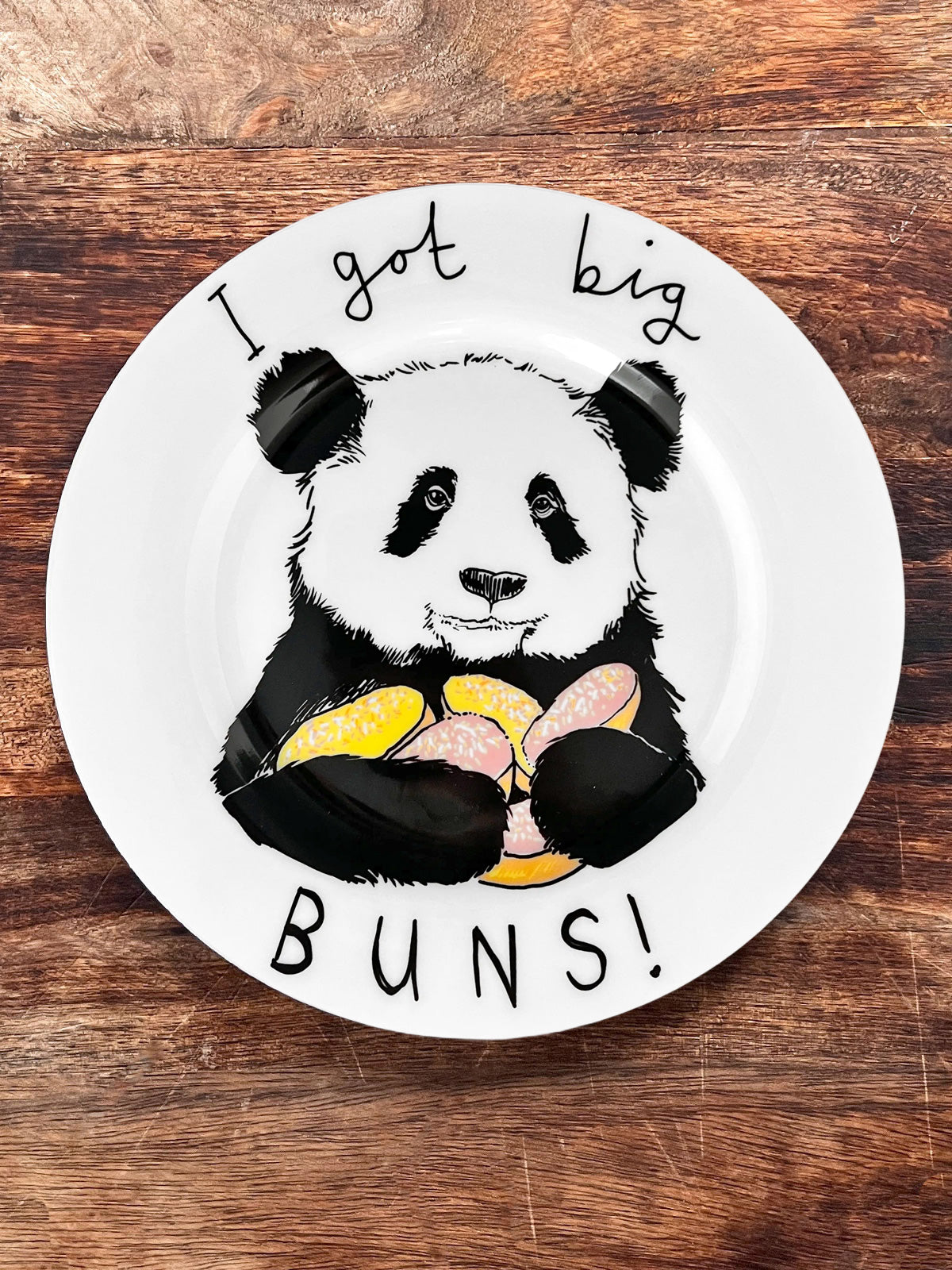 JimBobArt Side Plate - I Got Big Buns - Panda