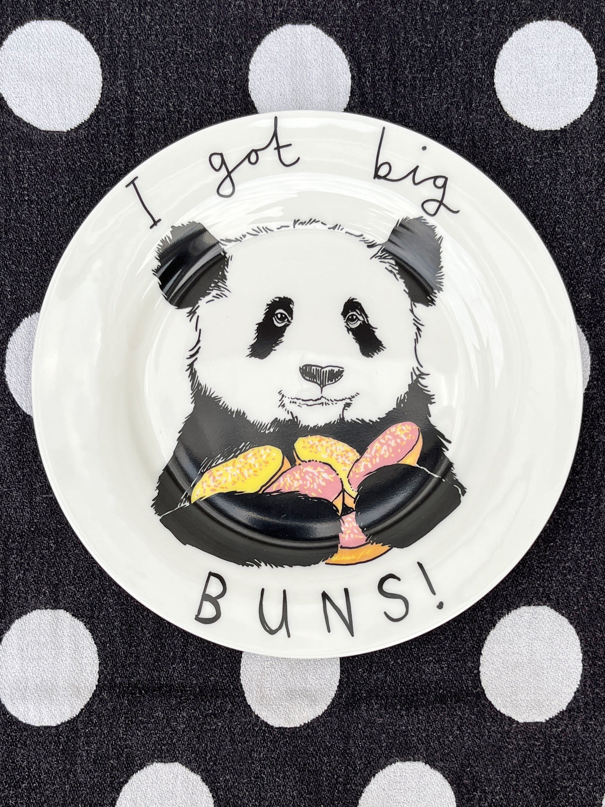 JimBobArt Side Plate - I Got Big Buns - Panda