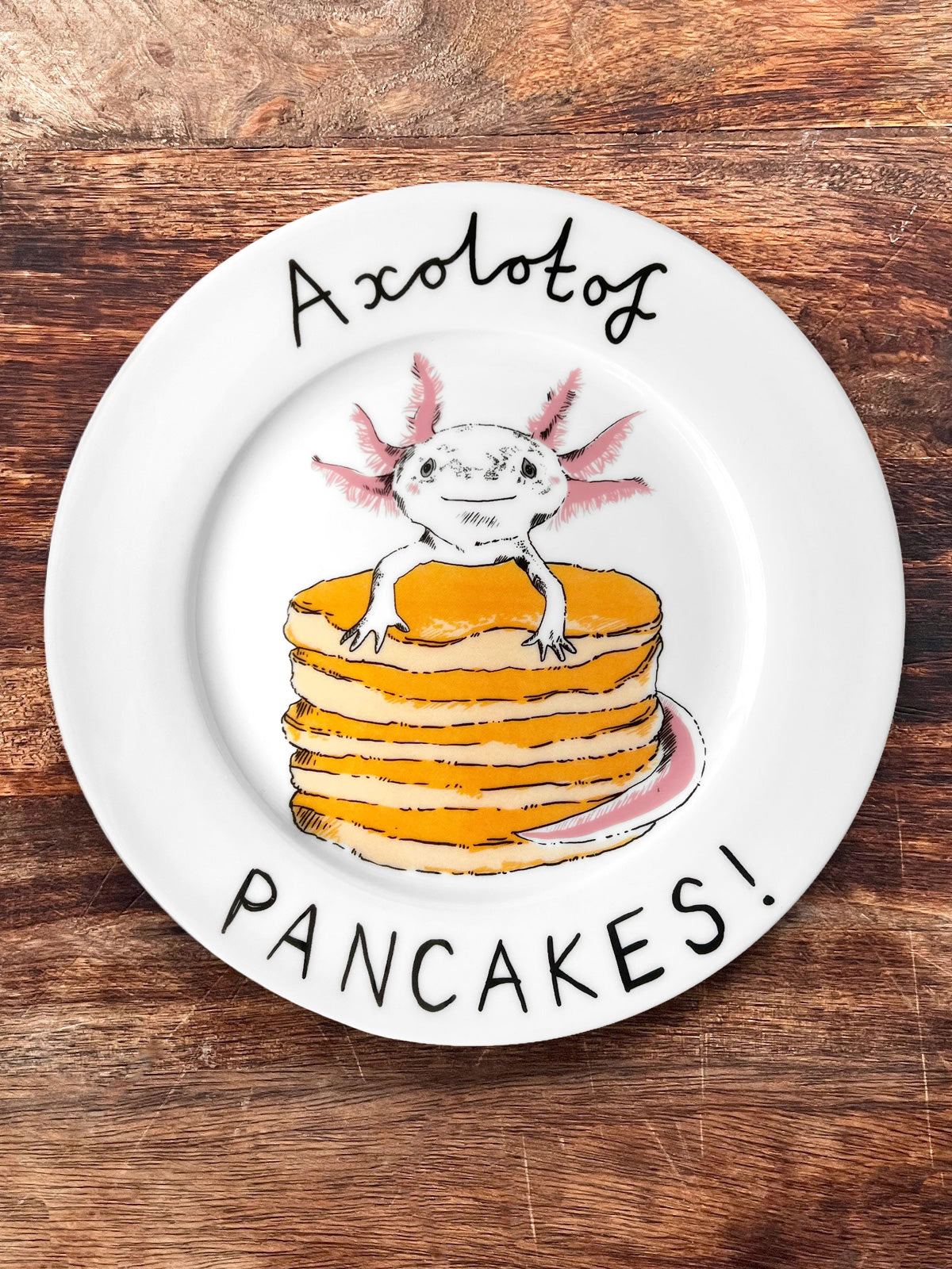 JimBobArt Side Plate - Axolotl Axolotof Pancakes