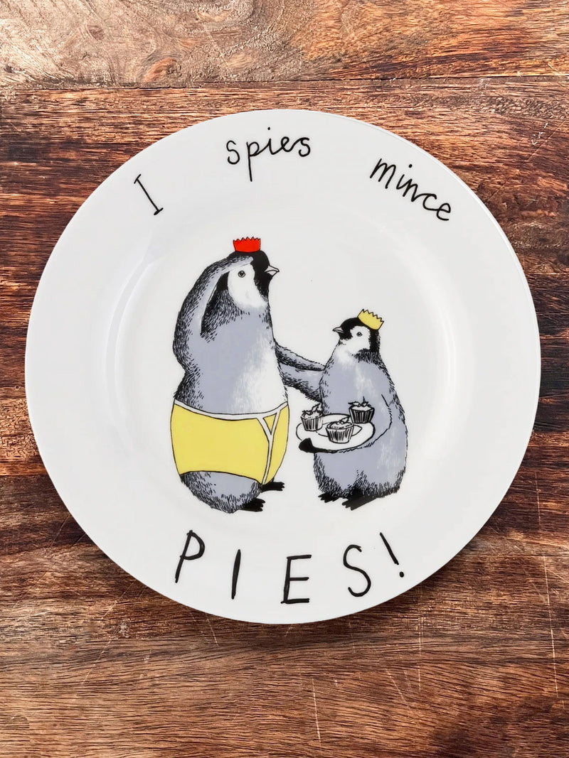 JimBobArt Side Plate - I Spies Mince Pies