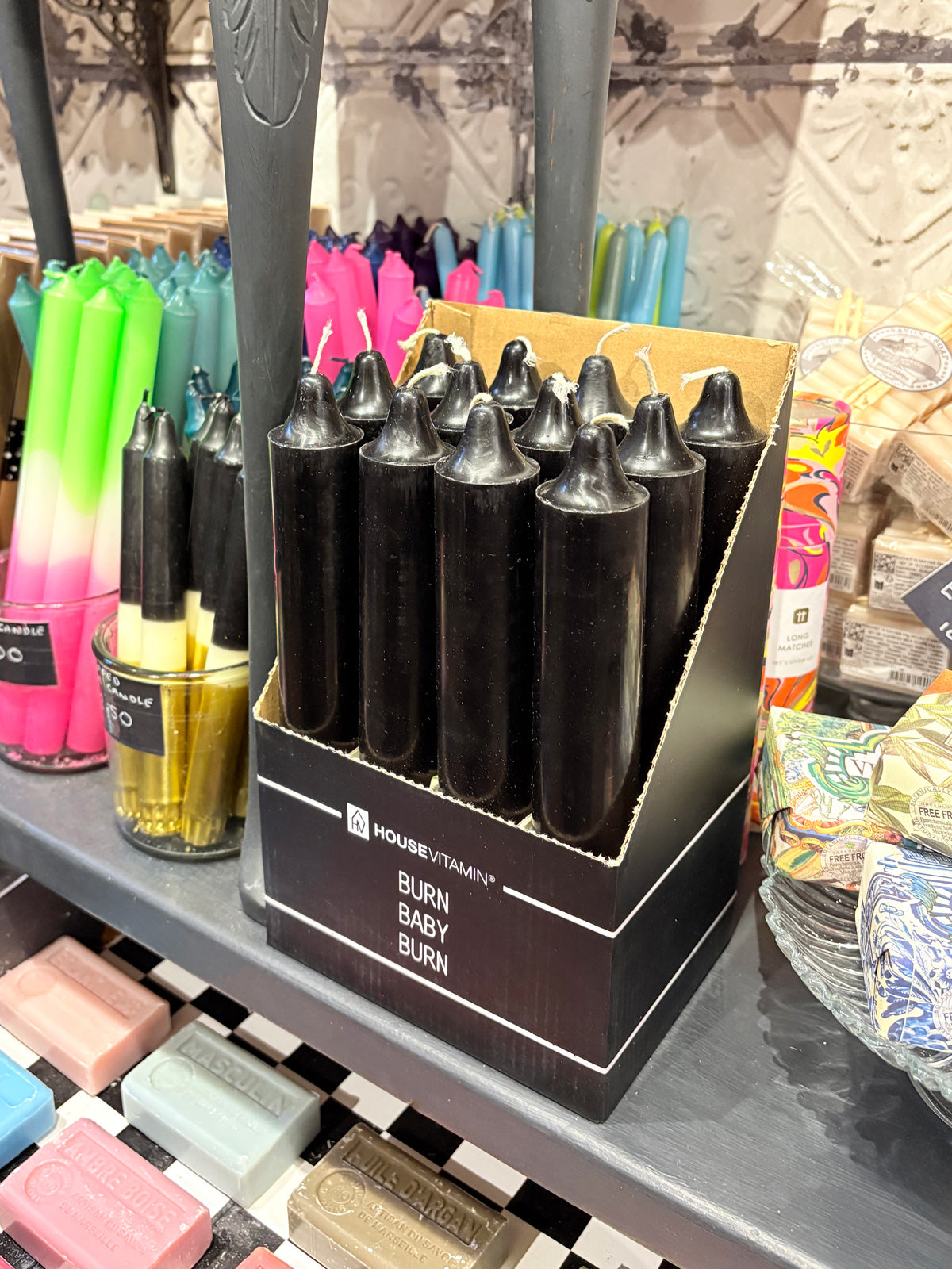 Big Dinner Candle - Black