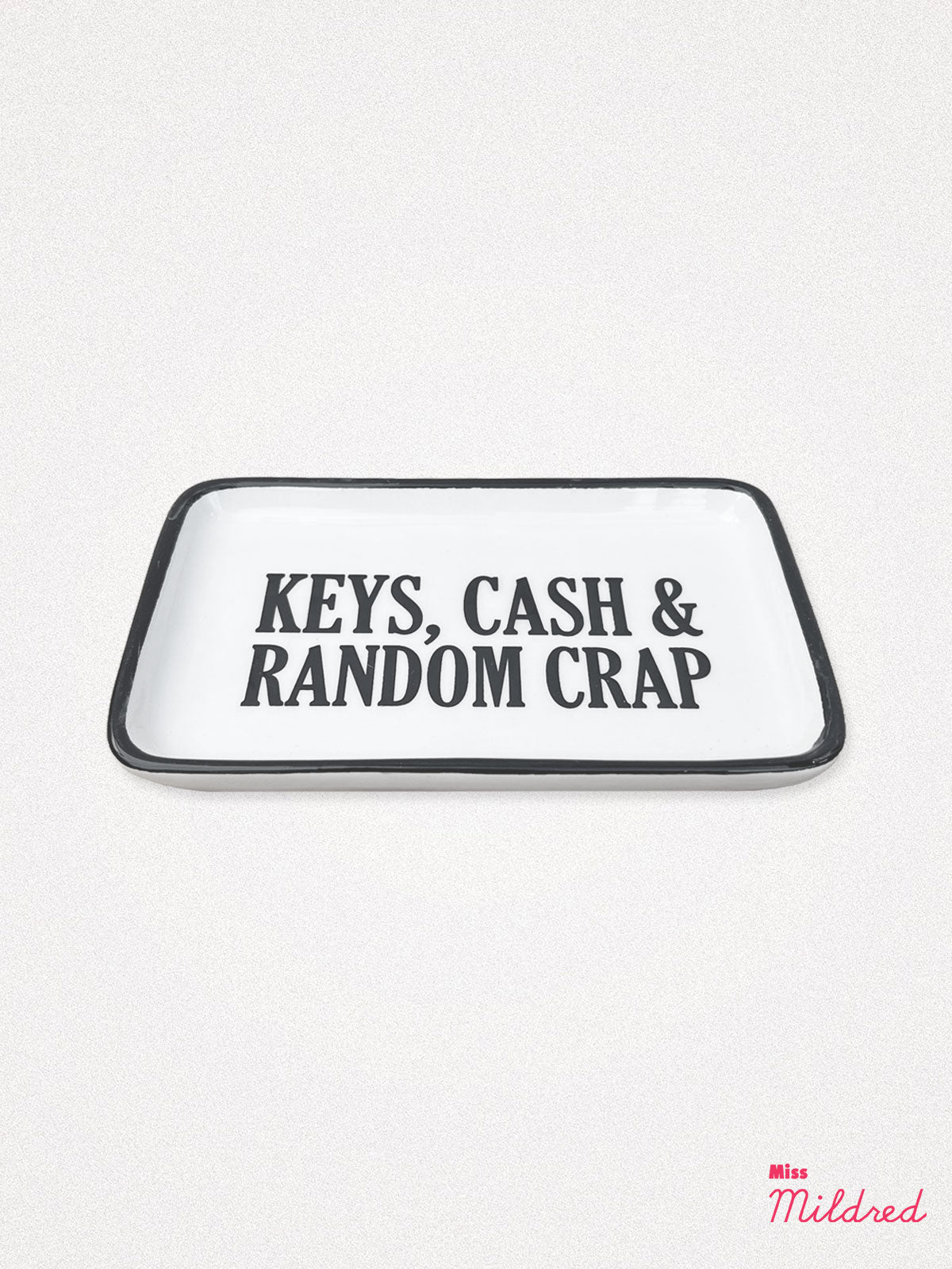 Keys, Cash and Random Crap Ceramic dish / tray