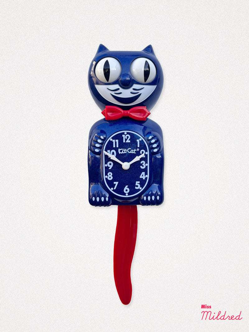 Kit Cat Clock - Original Large Size - Blue and Red