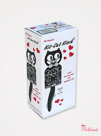 Kit Cat Clock Love Heart Eyes - Original Large Size - Black Red