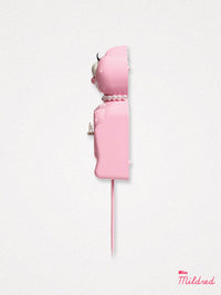 Kitty Cat Clock Necklace - Small Size - Bubblegum Pink