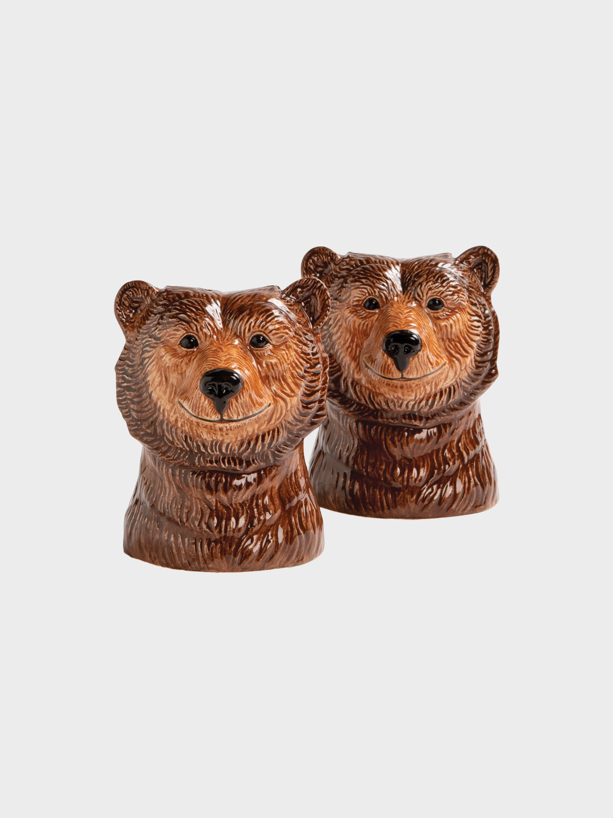 Klevering Grizzly Brown Bear Salt and Pepper Pots