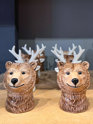 Klevering Grizzly Brown Bear Salt and Pepper Pots