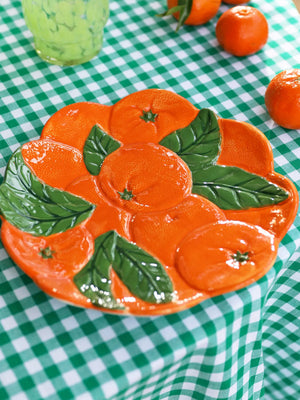 Klevering Orange Dolomite Plate - 23.5cm