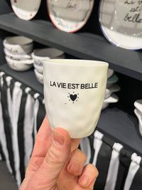 French Cafe Coffee Cup - La Vie est Belle