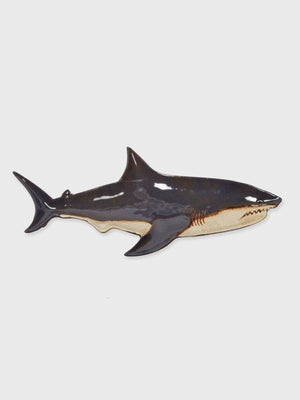 Ceramic Shark Shaped Long Dish - 35cm