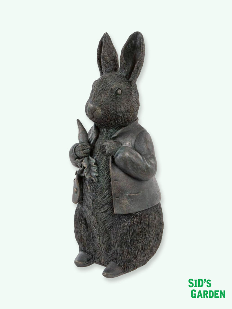 Garden Statue Mr Rabbit with Carrot