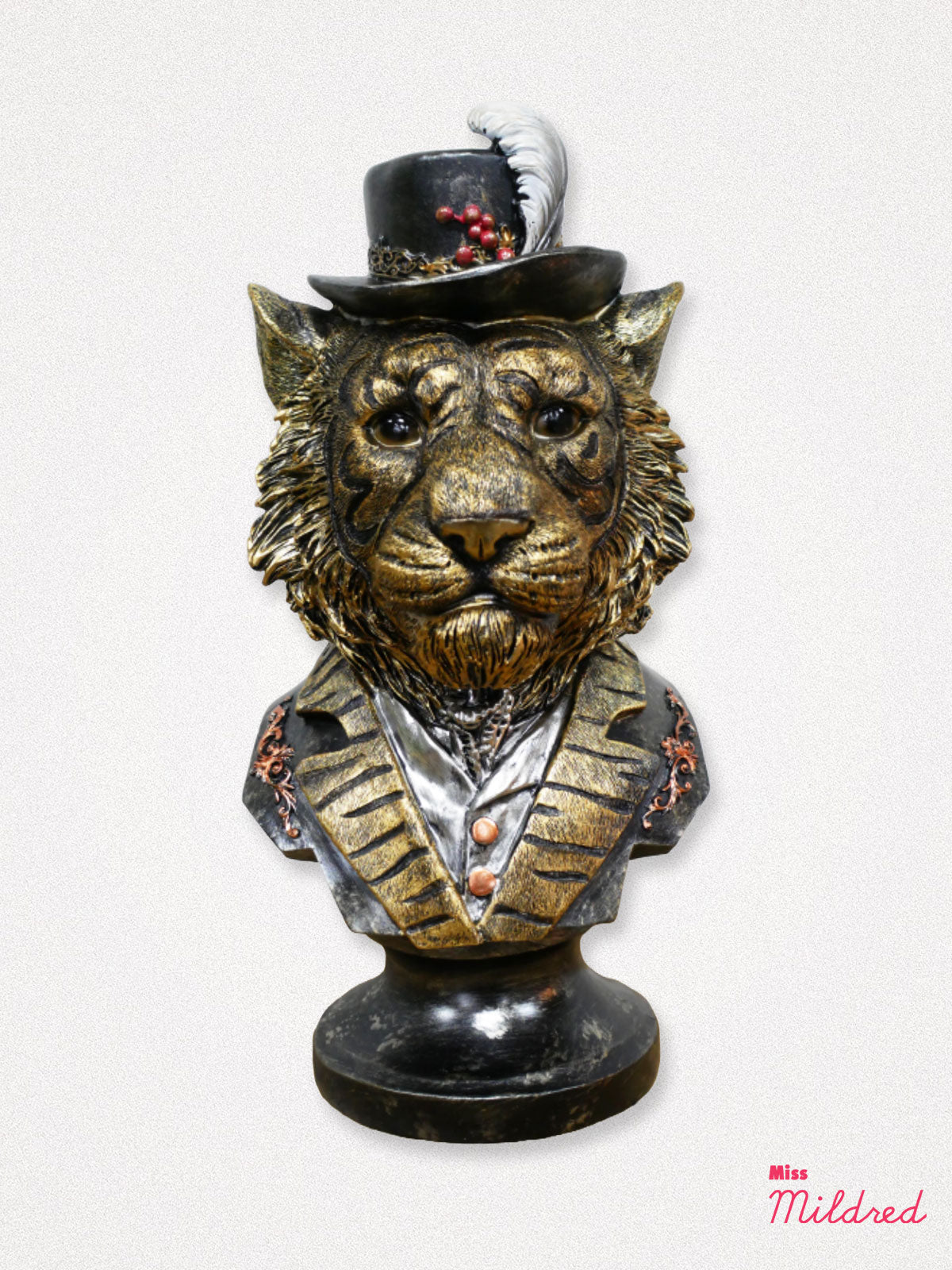 Tiger Bust Statue - 38cm