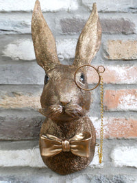 Large Rabbit with Monocle Wall Decoration