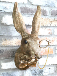 Large Rabbit with Monocle Wall Decoration