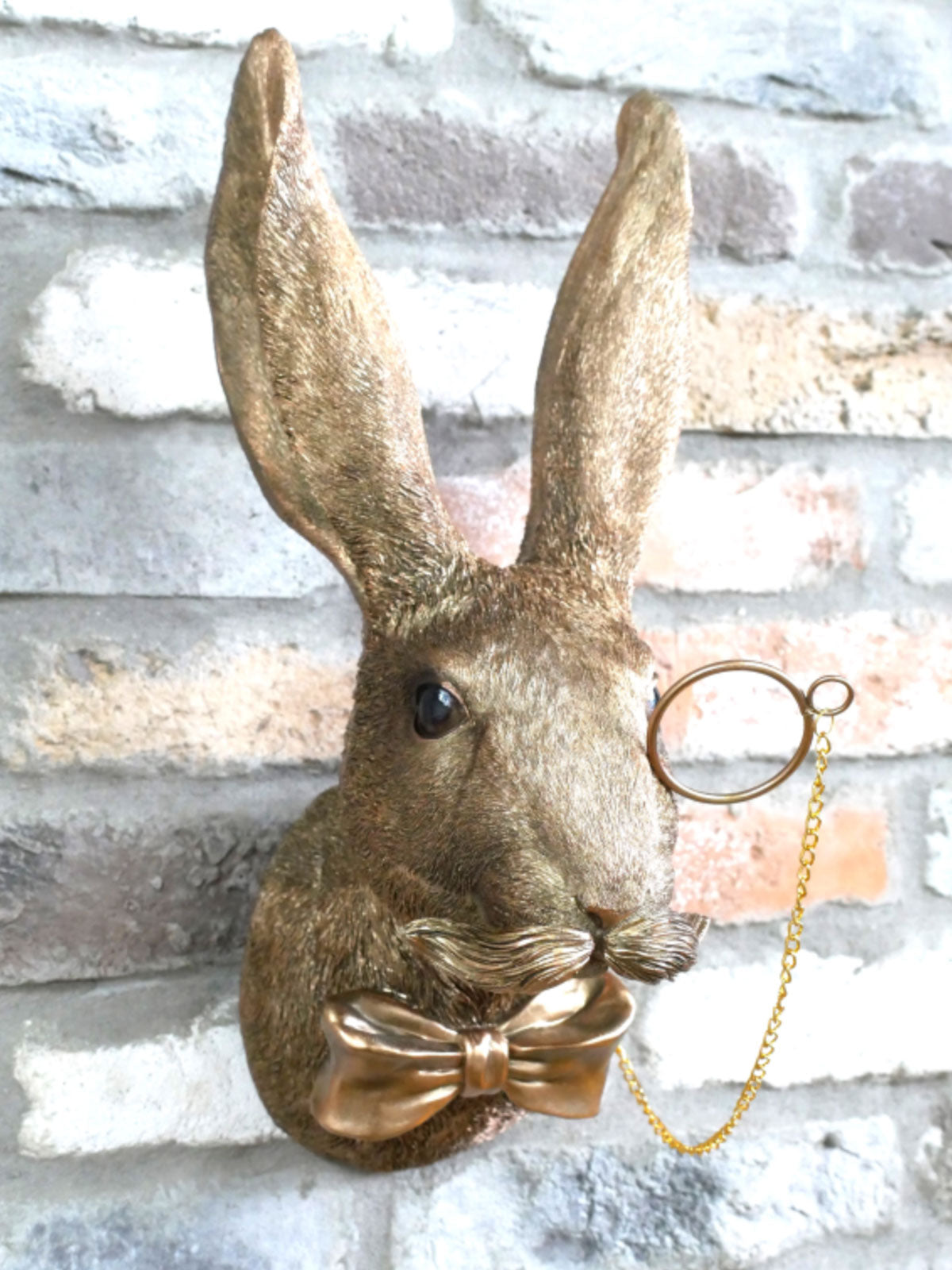 Large Rabbit with Monocle Wall Decoration