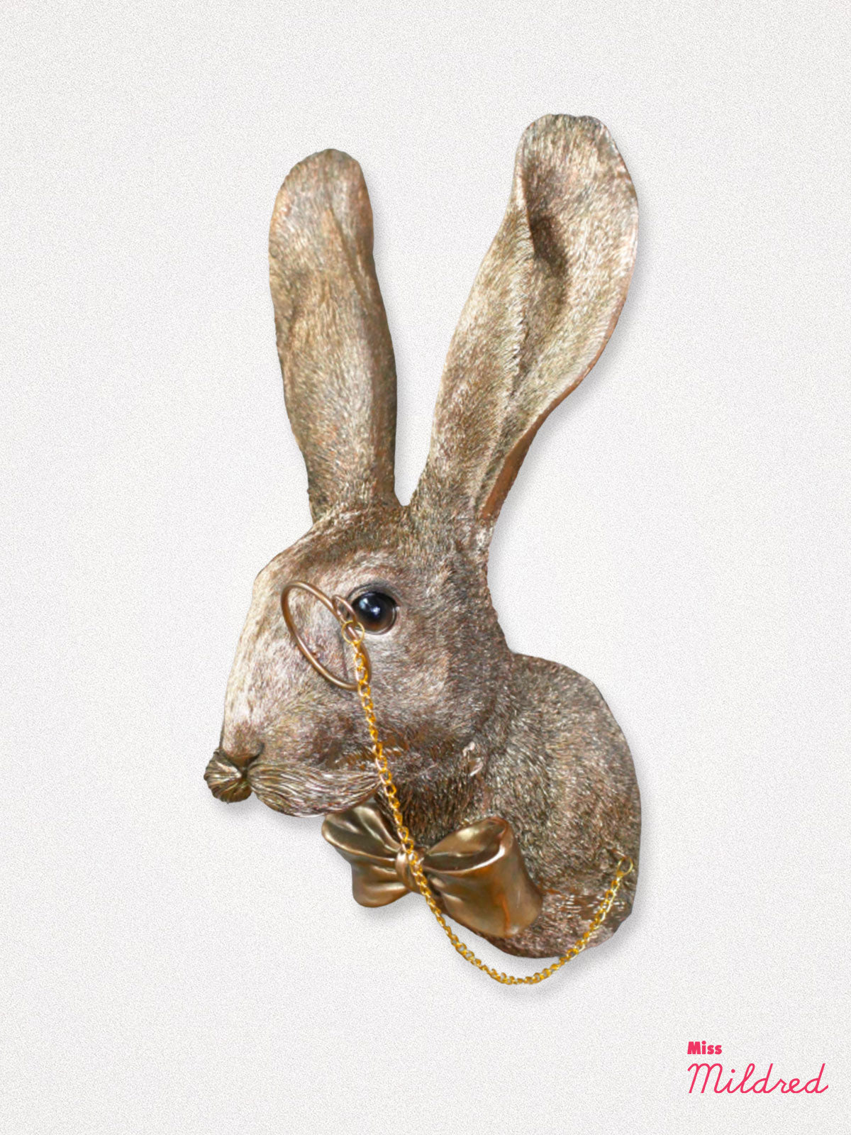 Large Rabbit with Monocle Wall Decoration
