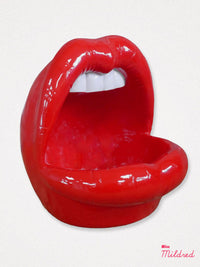 Big Red Lips Mouth Storage Bowl