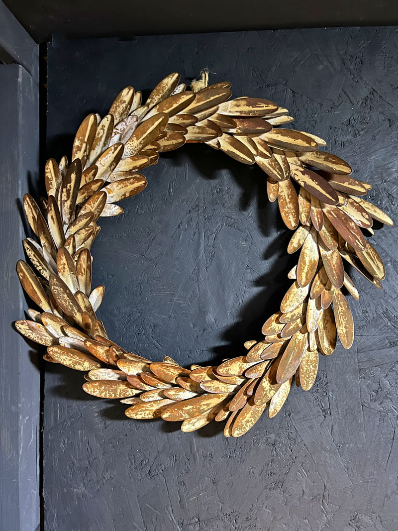 Metal Laurel Leaf Wreath
