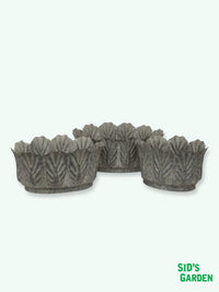 Metal Foliate Leaf Shaped Planter - 44cm