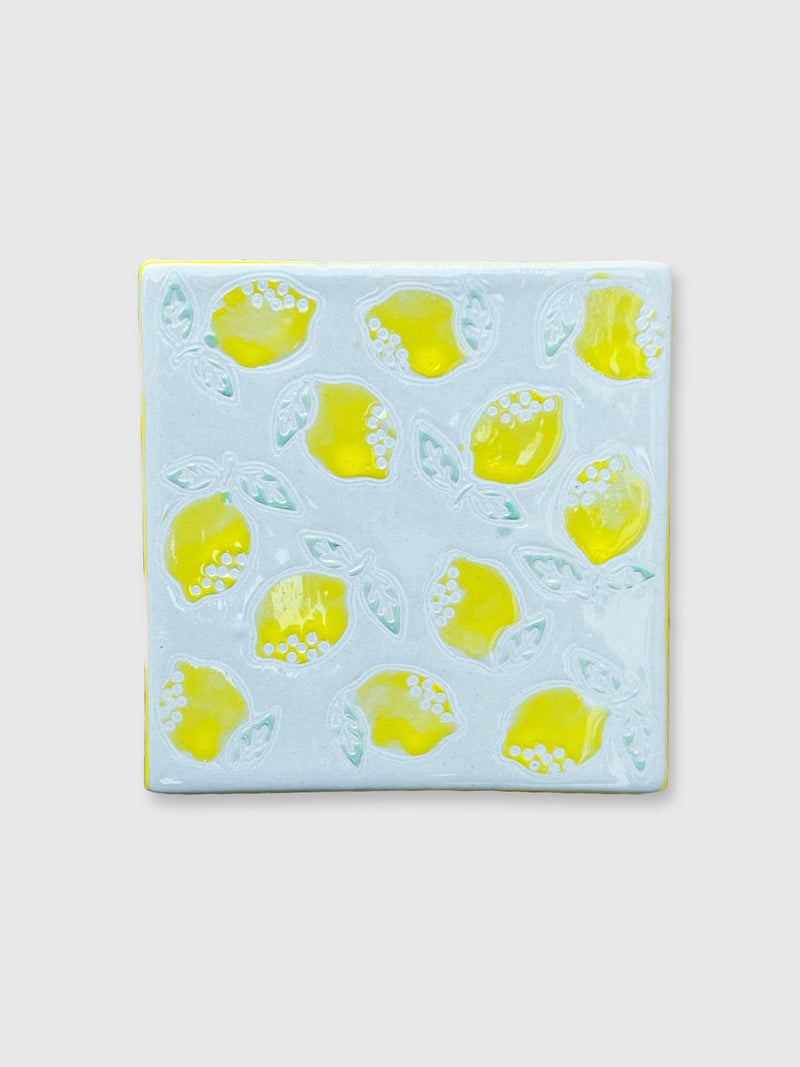 Lemon Design Ceramic Coaster