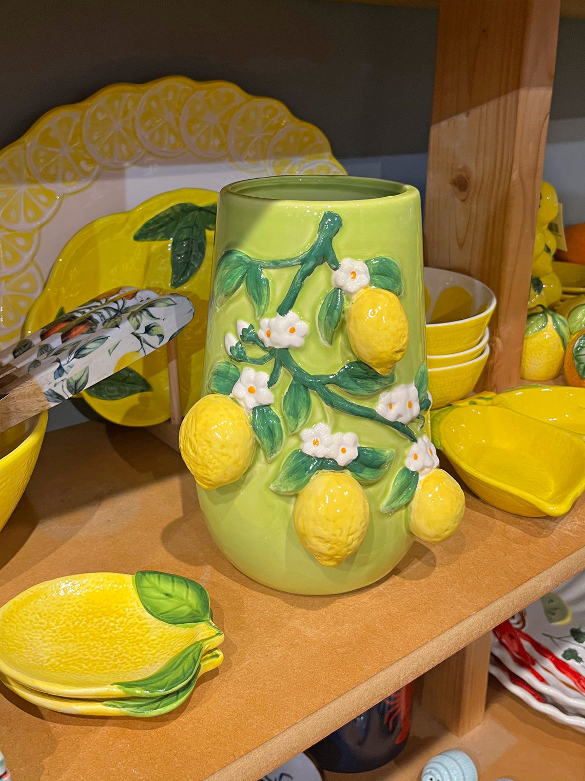 Lemon Branch Design Vase - 22cm