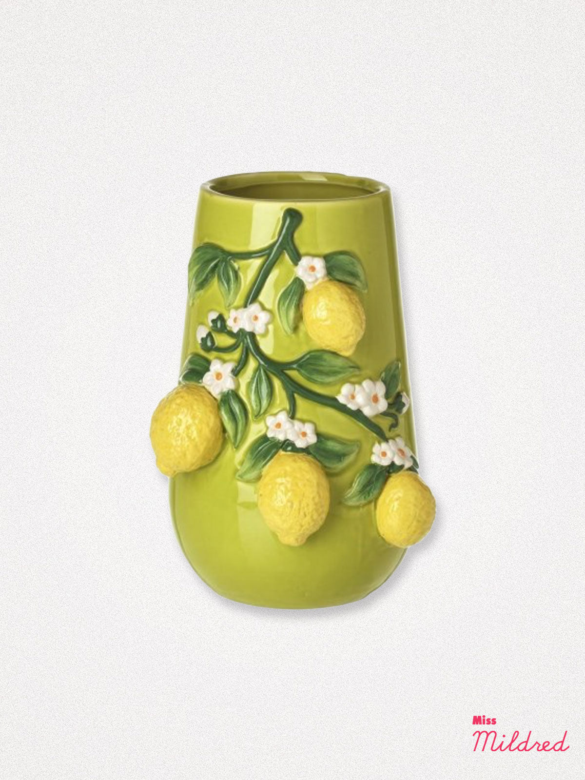 Lemon Branch Design Vase - 22cm