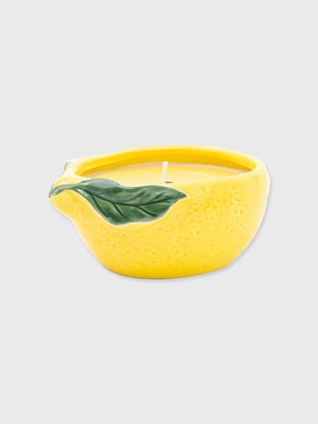 Lemon Candle in ceramic pot