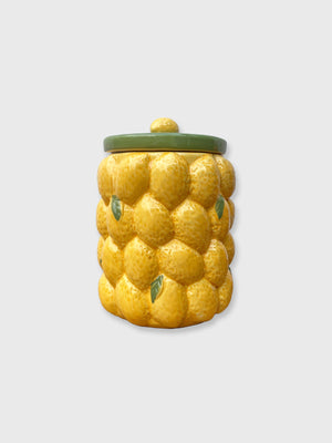 Lemon Design Ceramic Storage Jar Pot