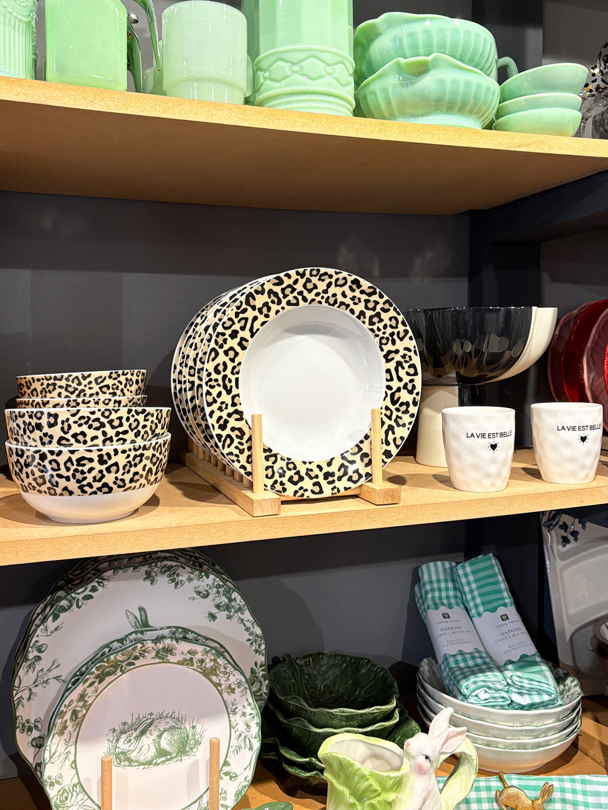 Leopard Print Porcelain Soup / Cereal Bowl