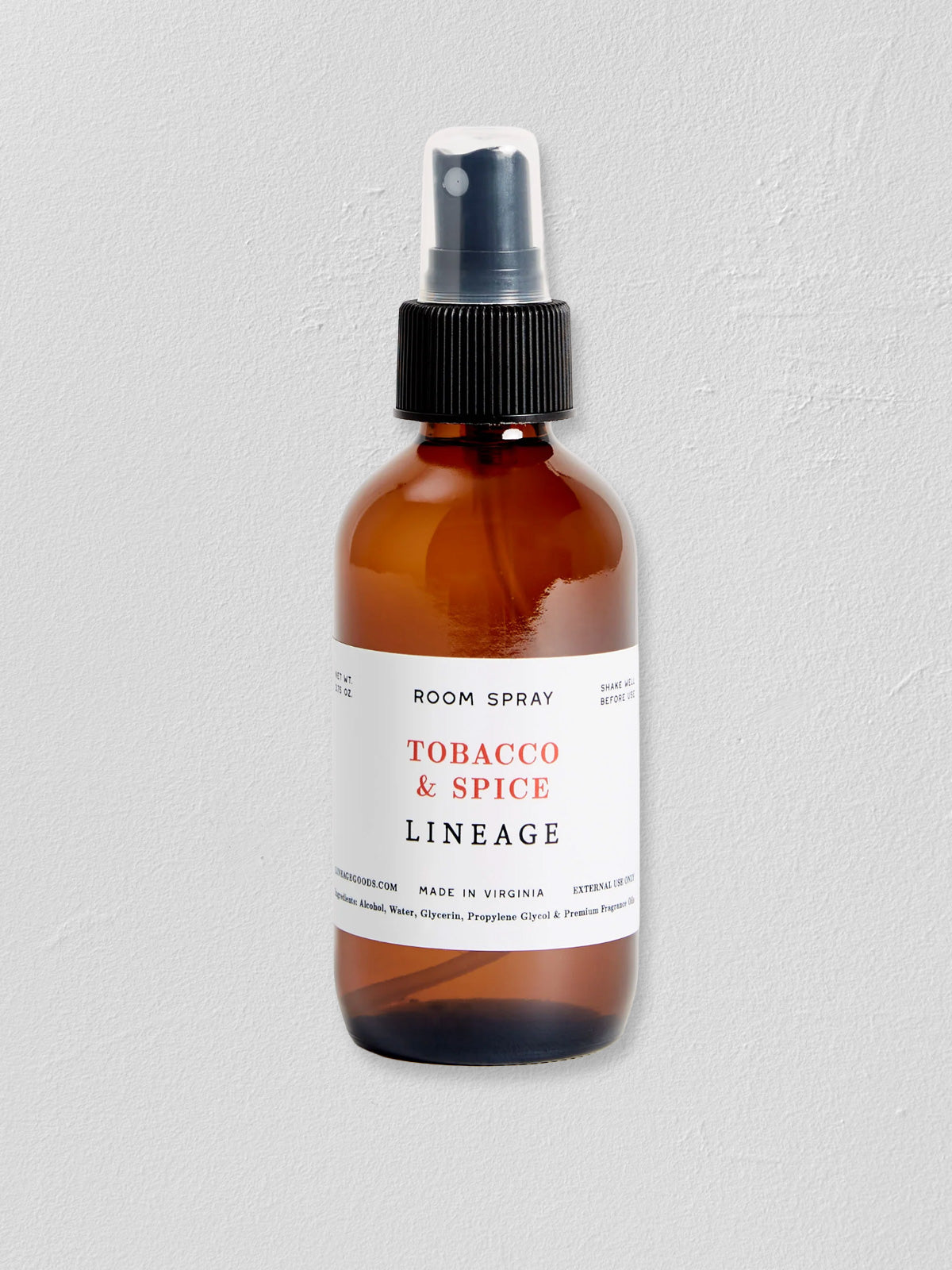 LINEAGE - Tobacco & Spice Room Spray