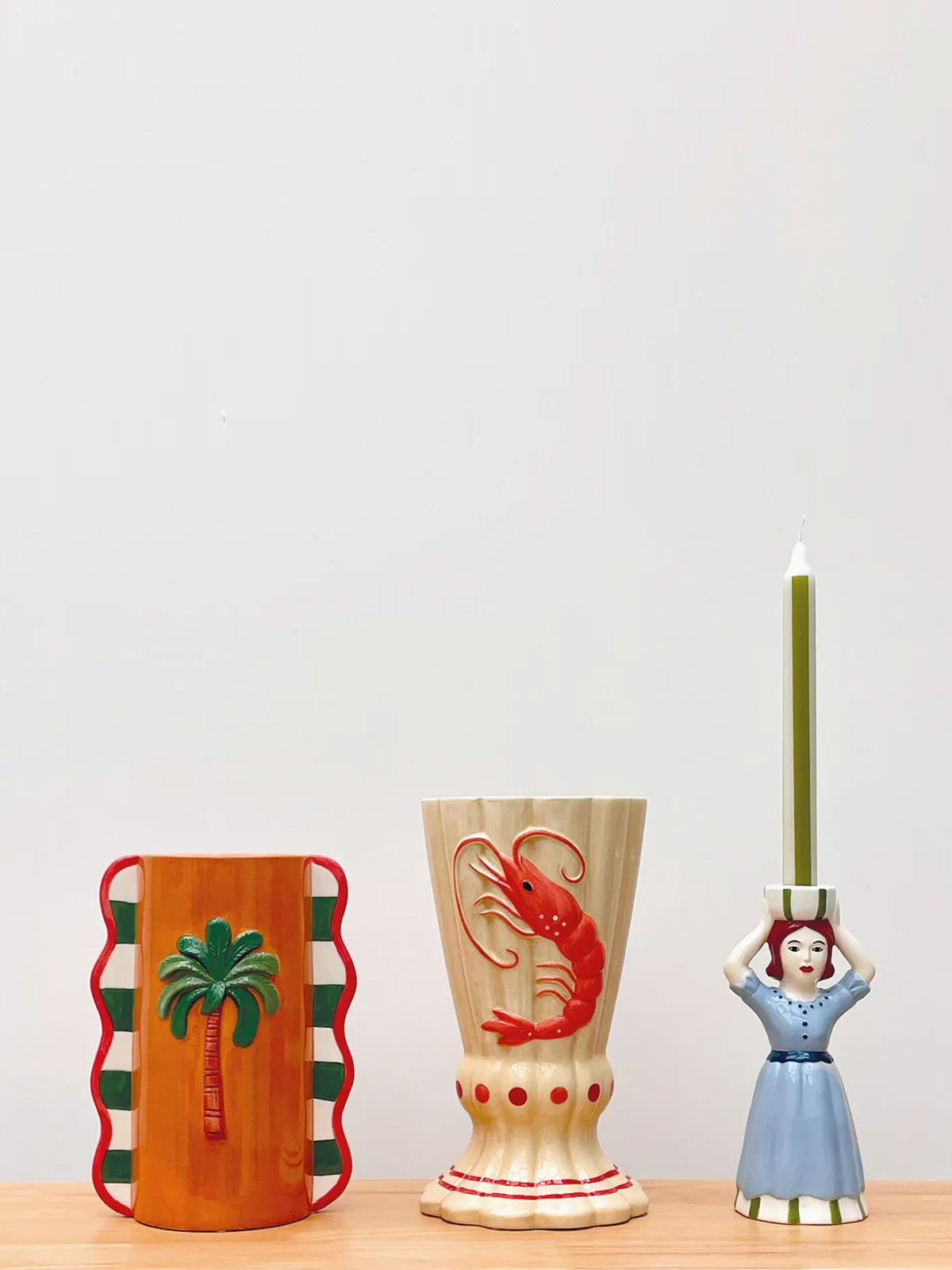 Lobster Crustacean Design Vase - 27.5cm