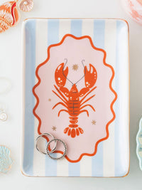 Ceramic Lobster Design Trinket Dish