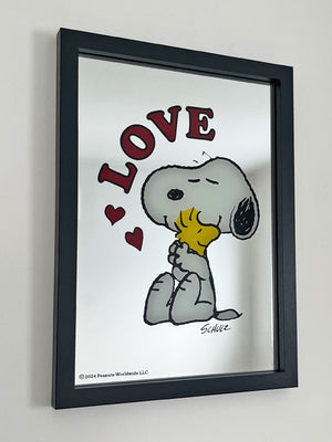 Peanuts Framed Mirror - Love Snoopy