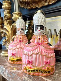 Christmas Ornament - Marie Antoinette Let Them Eat Cake Calico Cat