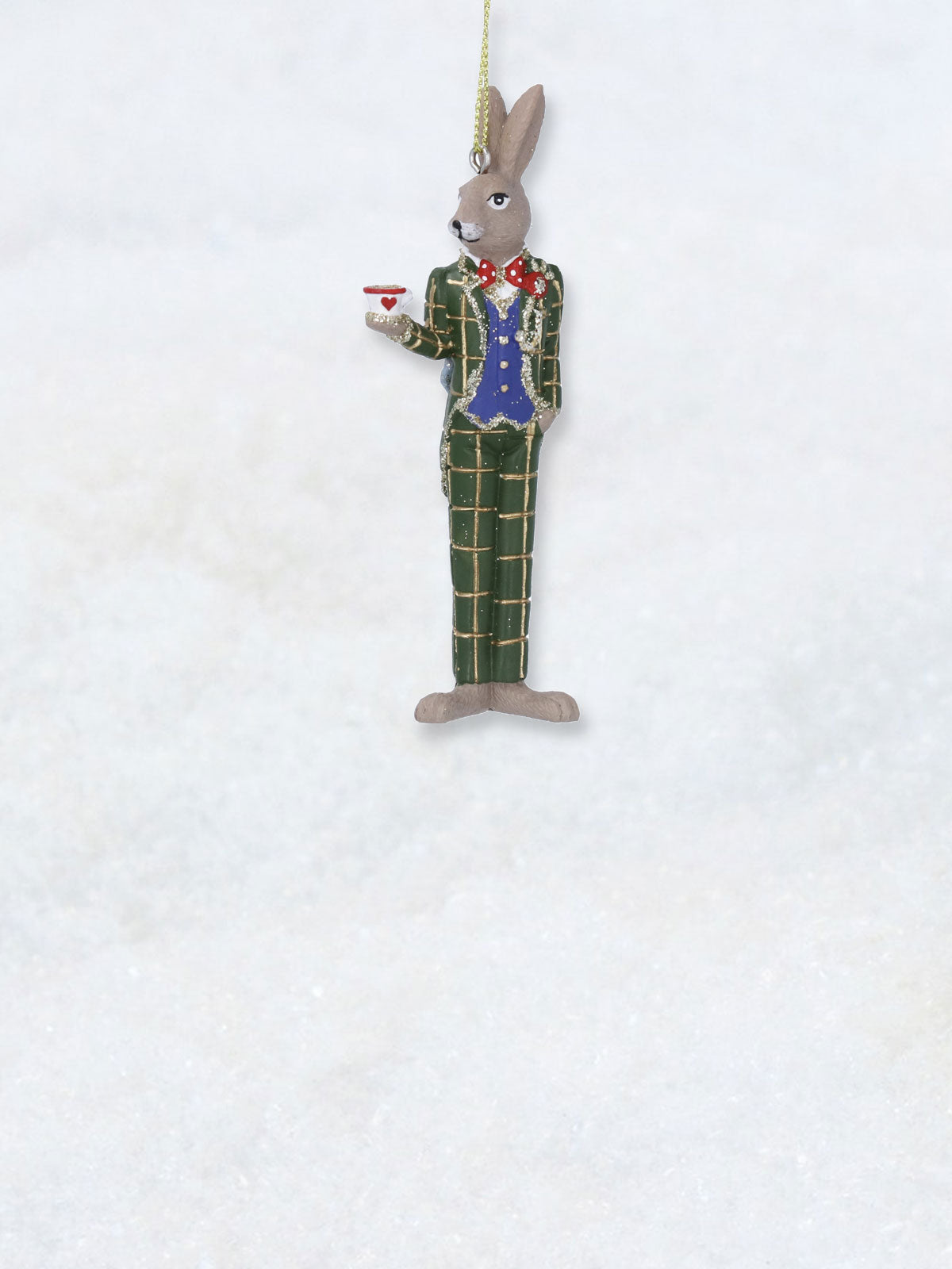Christmas Hanging Decoration - Mad Marching Hare
