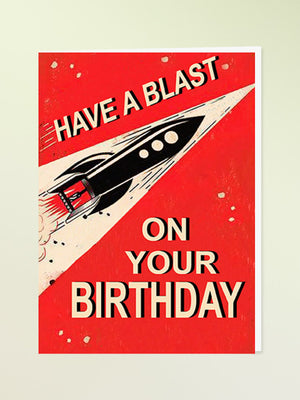 Madame Treacle Greeting Card - Blast Off