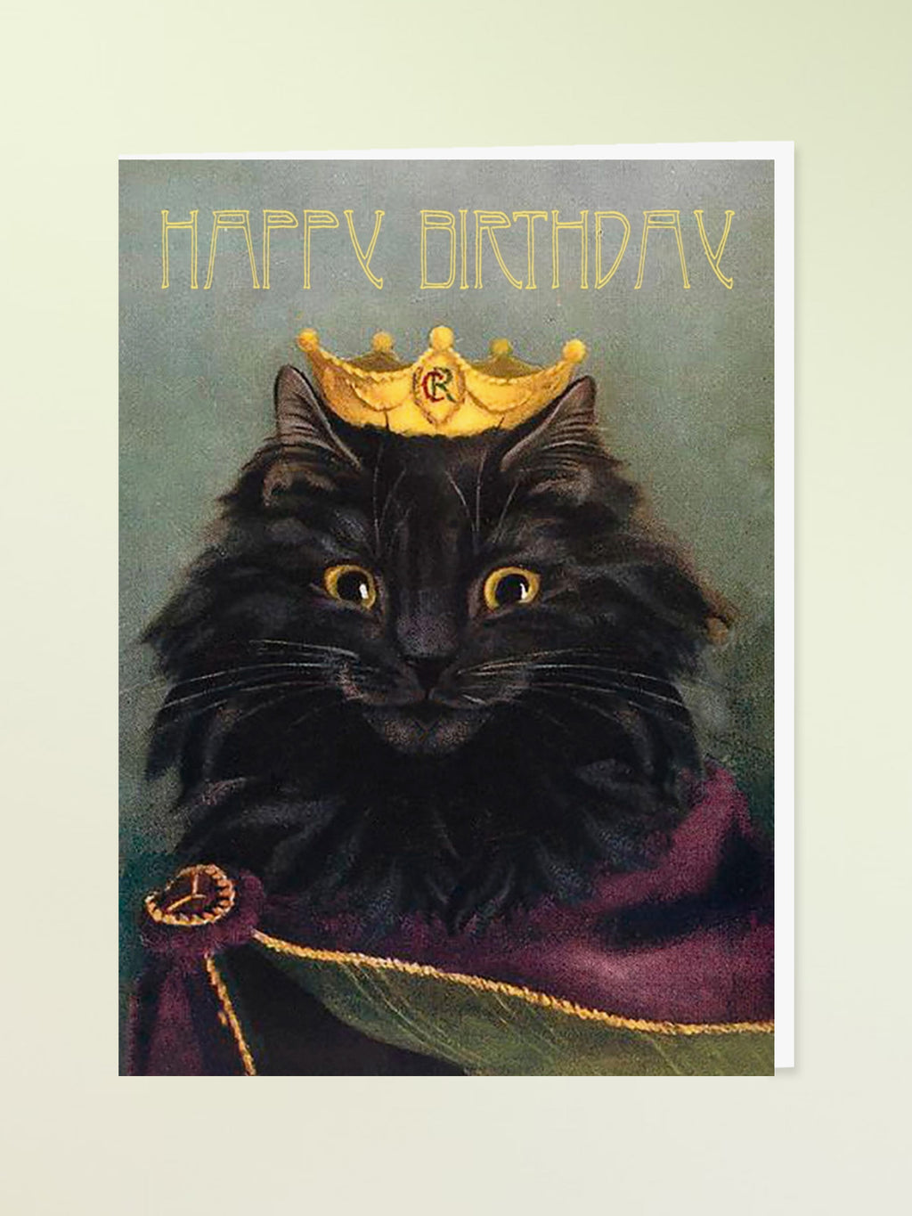 Madame Treacle Greeting Card - King Puss